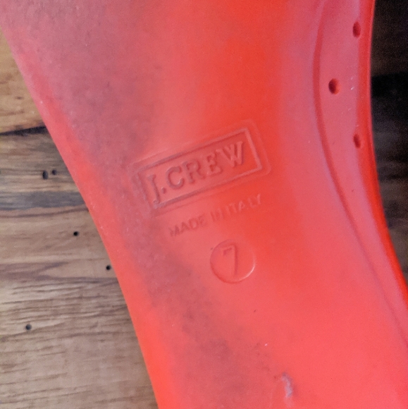 SOLD! J.Crew Red Bow Ballet Flat Jelly - Picture 4 of 5